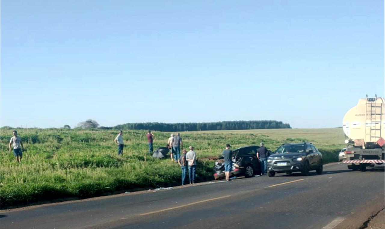 Acidente na rodovia entre Iporã x Francisco Alves