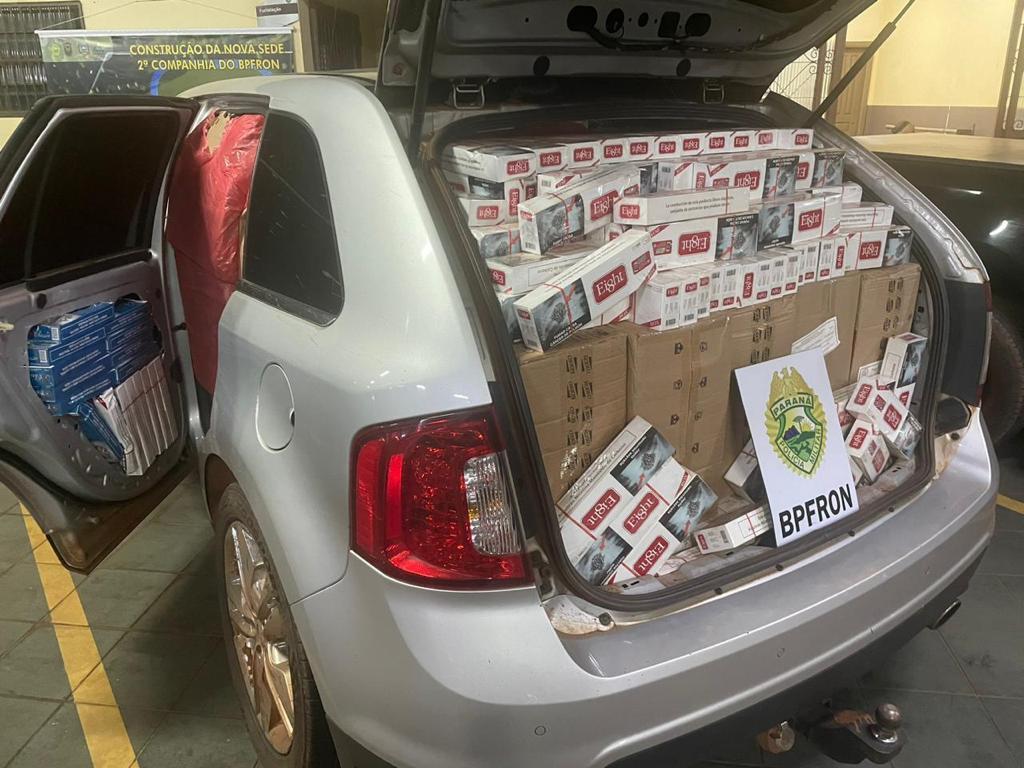Após tentar fugir de abordagem, homem é preso com cigarros contrabandeados