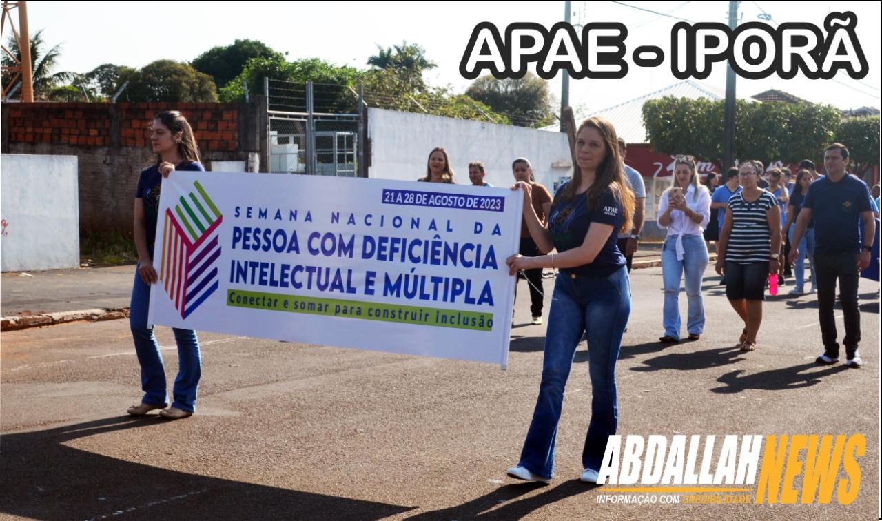 Semana Nacional da Pessoa com Deficiência Intelectual e Múltipla na cidade de Iporã