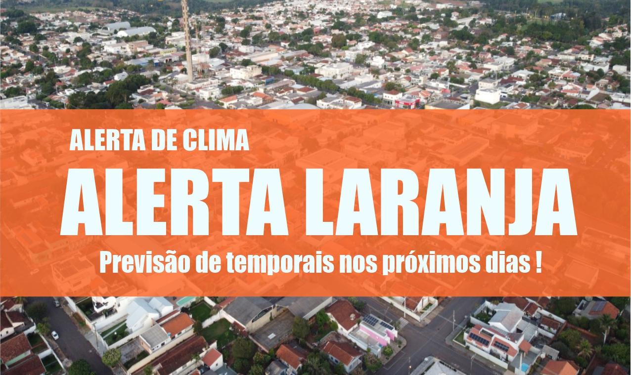 Alerta laranja para tempestade, rajadas de vento, raios e granizo no Sul, Sudeste e Centro-Oeste