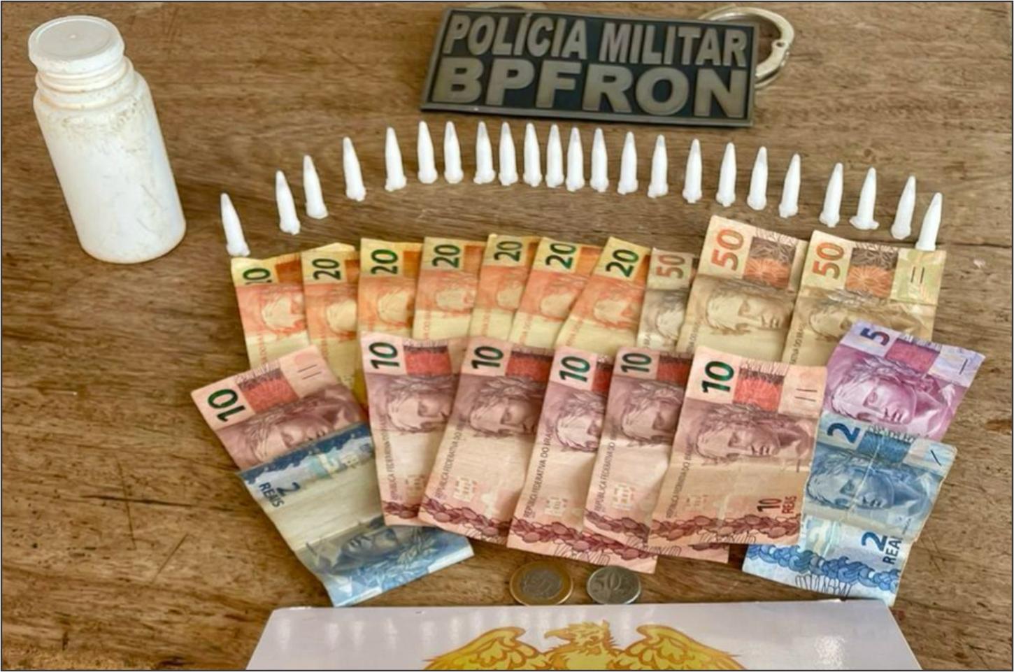 BPFRON realiza apreensão de cocaína em Francisco Alves