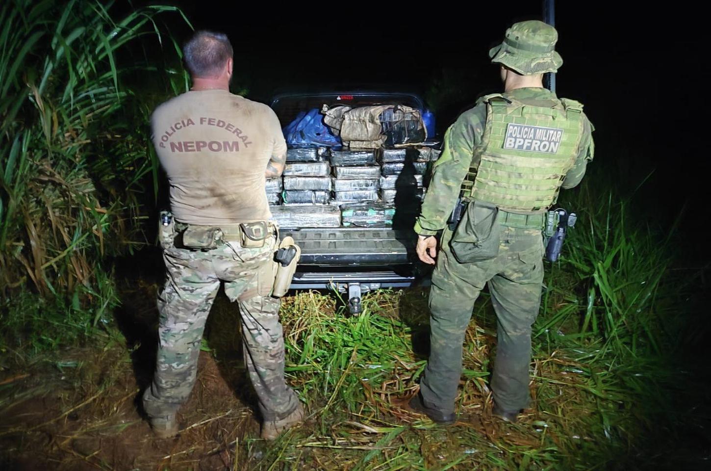 Apreensão de 550 kg de Maconha em Guaíra-PR.