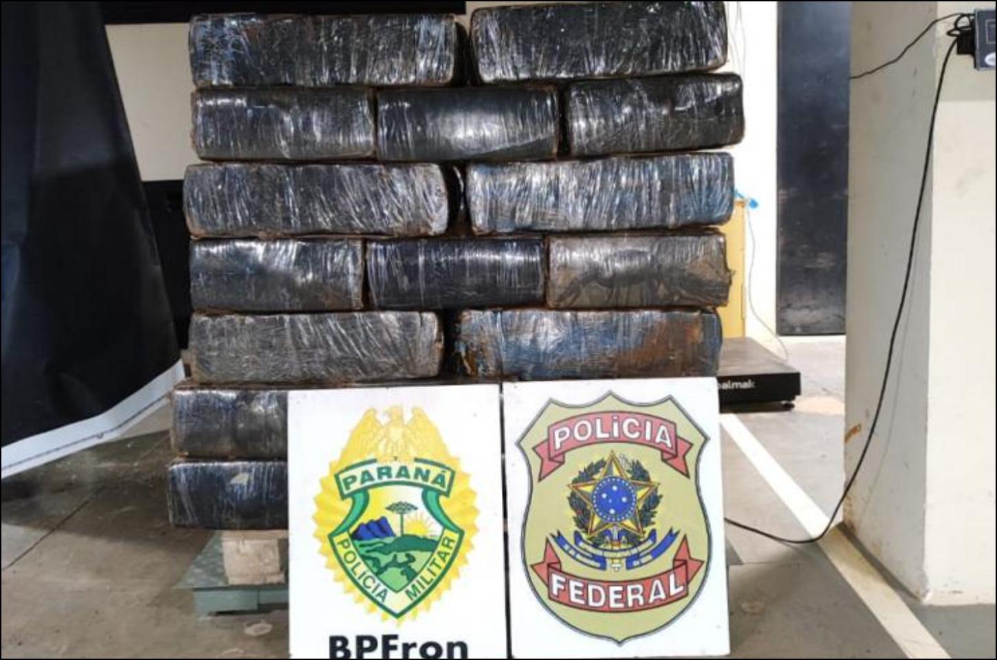 Operação conjunta a mais de uma tonelada em maconha em Iporã
