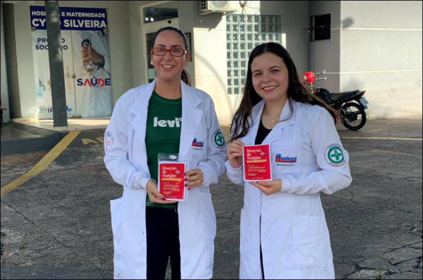 Estudantes de Biomedicina de Iporã Promovem a Conscientização Sobre Doação de Sangue