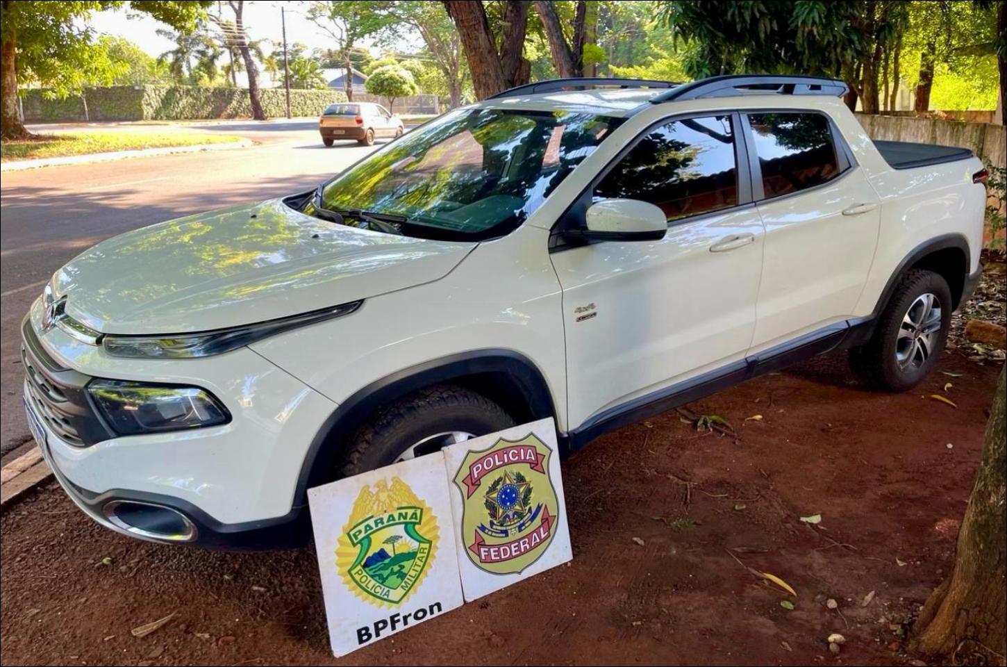 Operação conjunta recupera veículo furtado e suspeito é preso na cidade de Guaíra