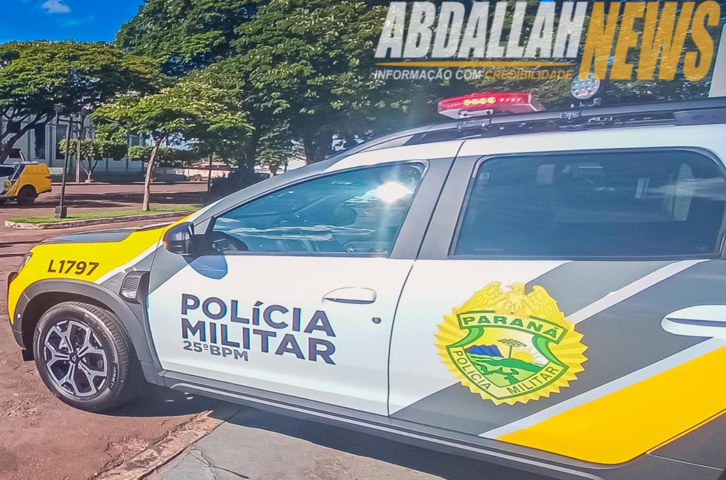 Polícia Militar apreende galões de fertilizante em propriedade rural de Iporã.
