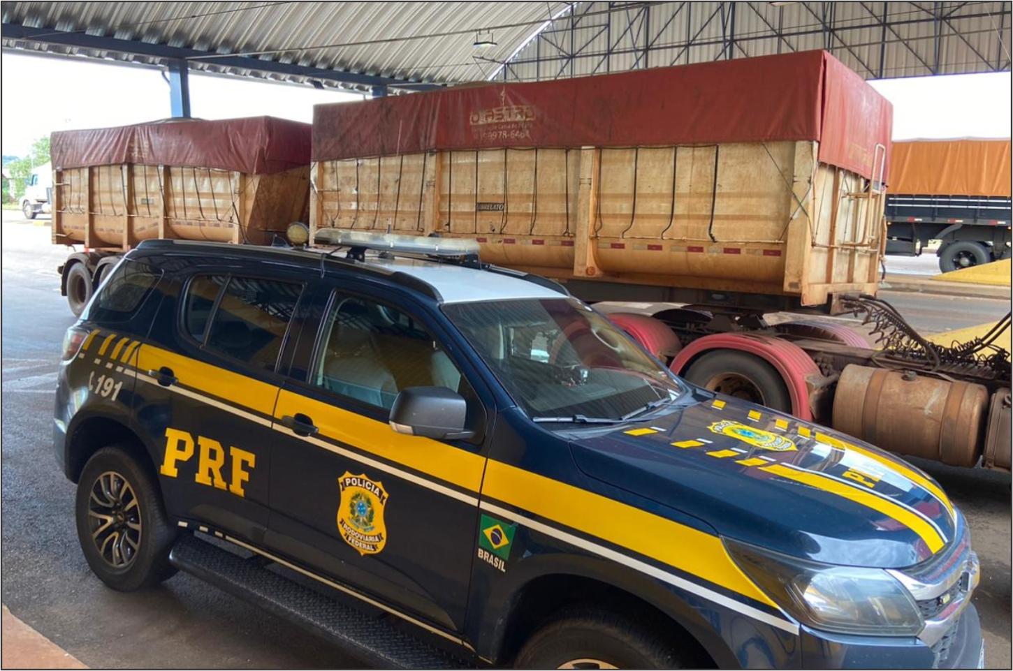 PRF apreende semirreboques adulterados na cidade de Guaíra