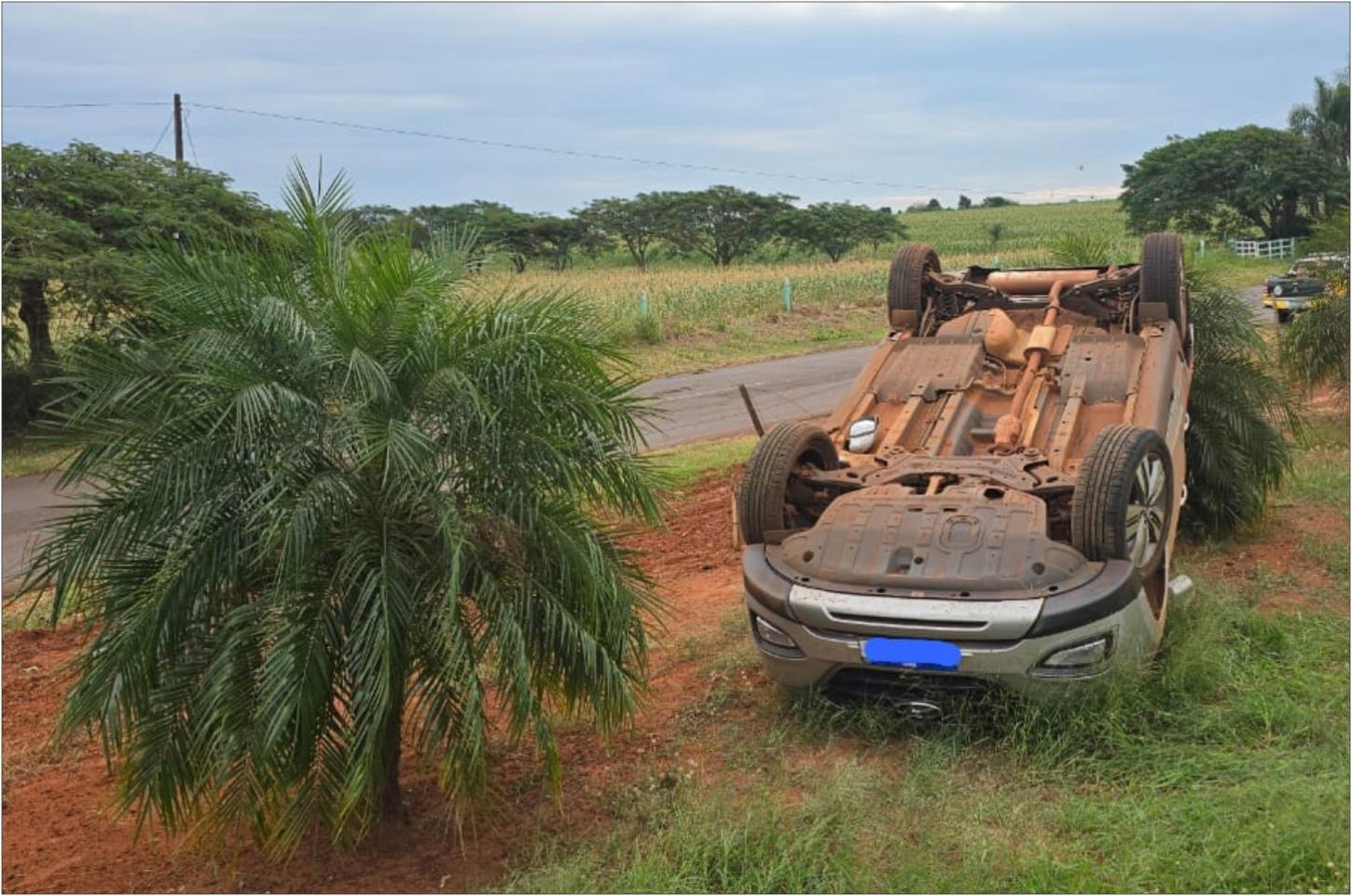 Capotamento com vítima em Terra Roxa