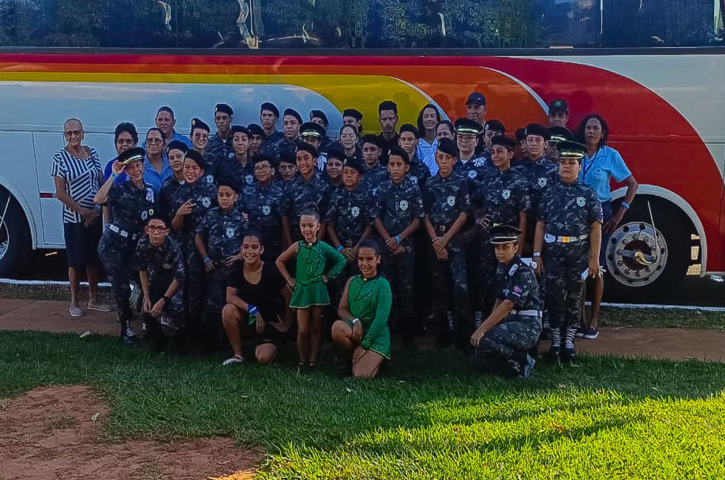 Bravura Musical: Fanfarra da Guarda Mirim de Altônia Encanta Público em Iguatemi MS.
