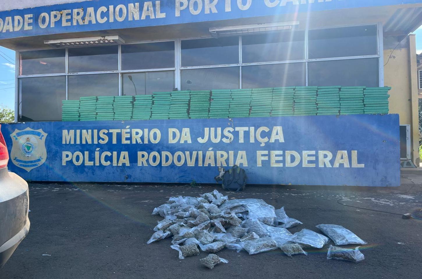 Perseguição na BR-487 termina com grande apreensão de Drogas e Prisão