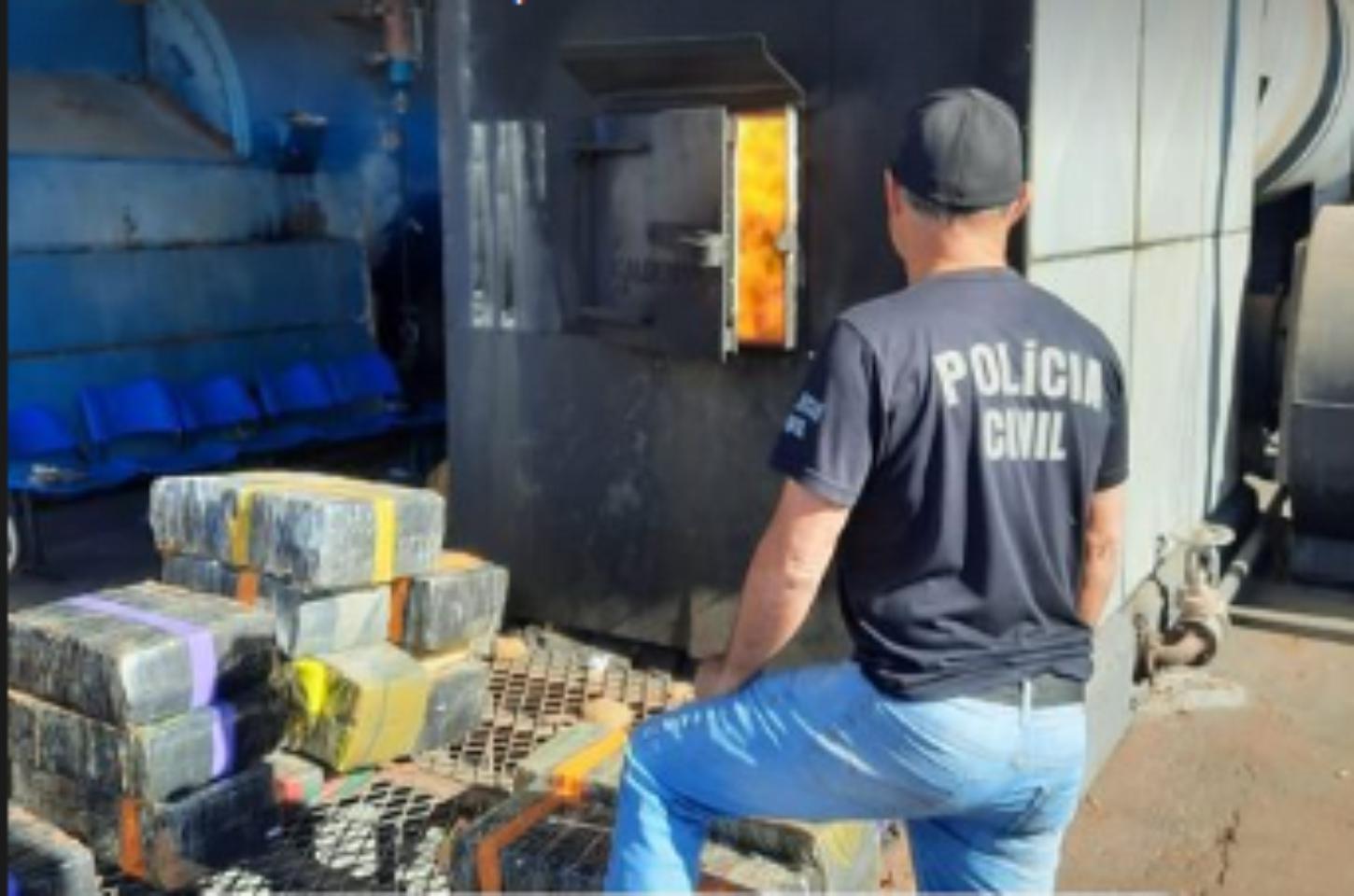 Polícia Civil de Iporã Incinera 1 Tonelada de Drogas.