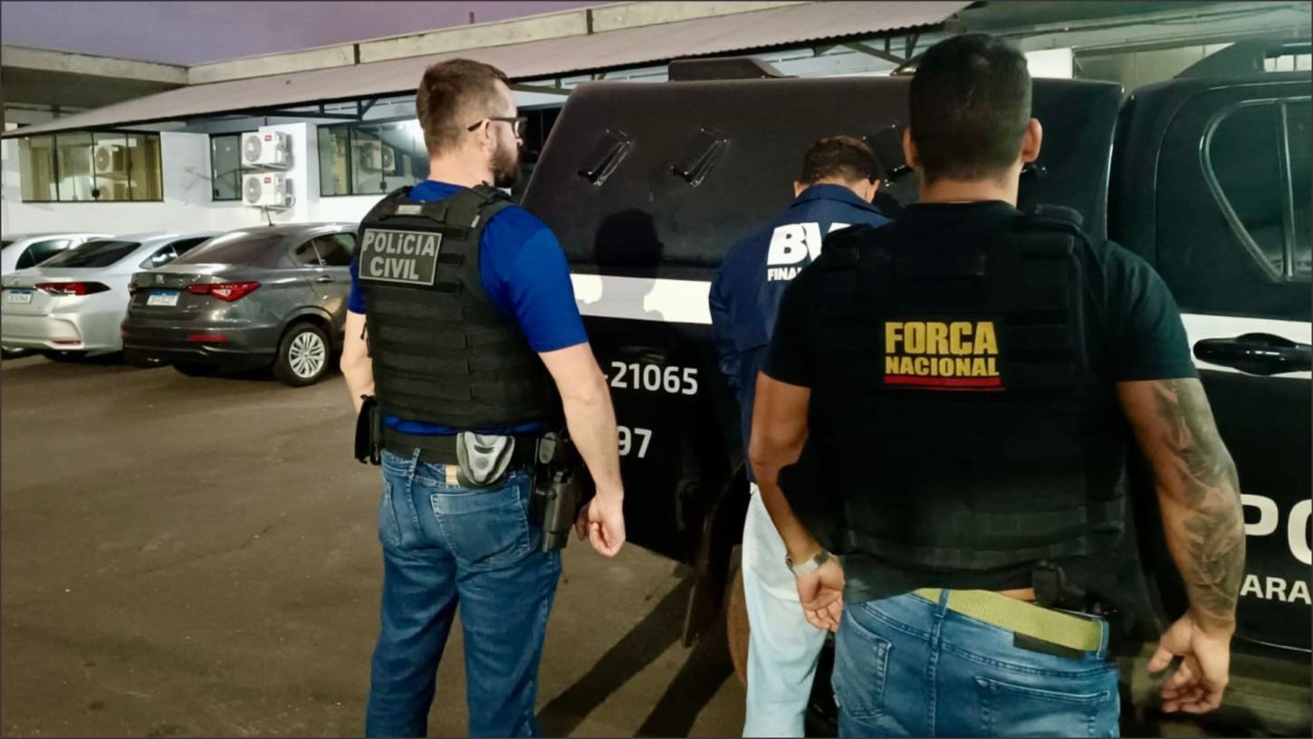 Polícia Civil e Força Nacional efetuam prisão preventiva de homem condenado por estupro em Cruzeiro do Oeste