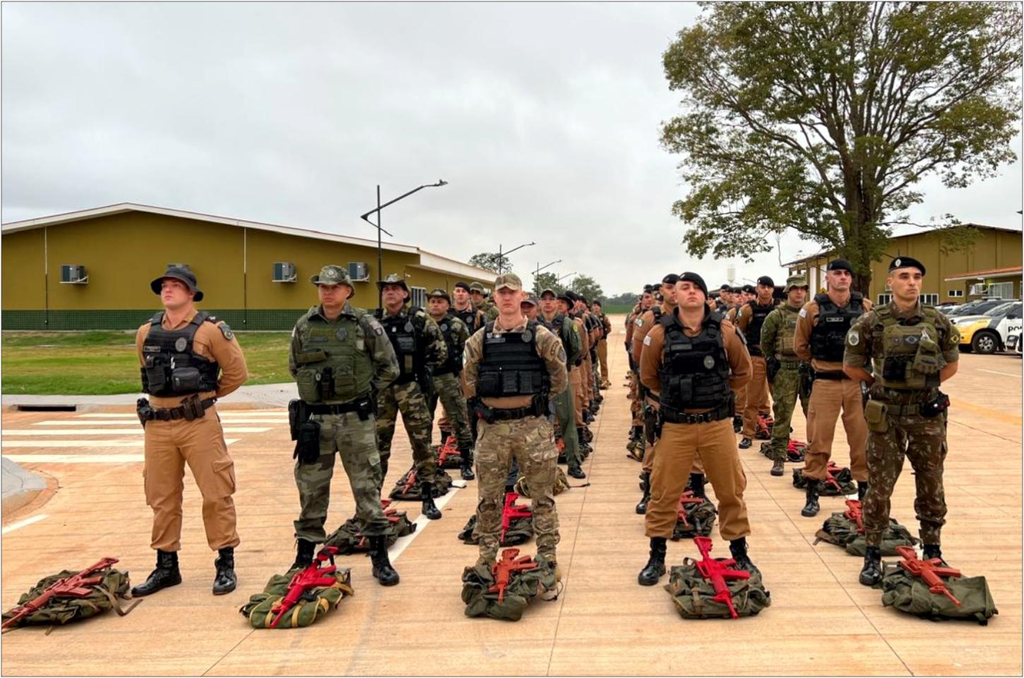 BPFRON realiza aula inaugural do 3º Curso de Policiamento de Fronteira na cidade de Guaíra