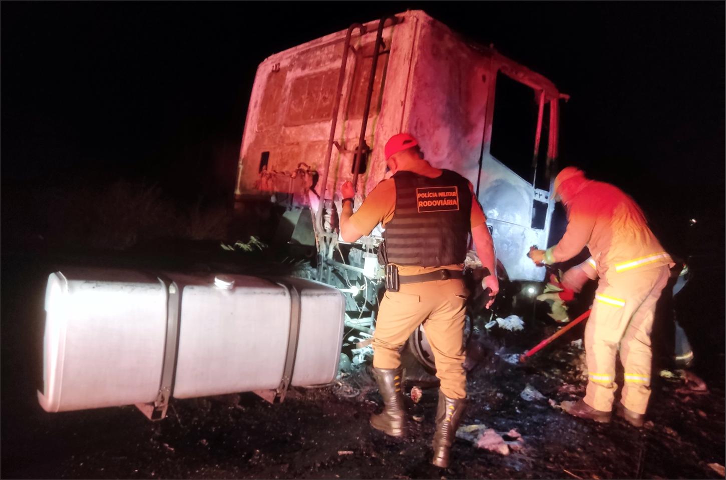 Grave acidente na PR-272 próximo à Vila Rural de Iporã