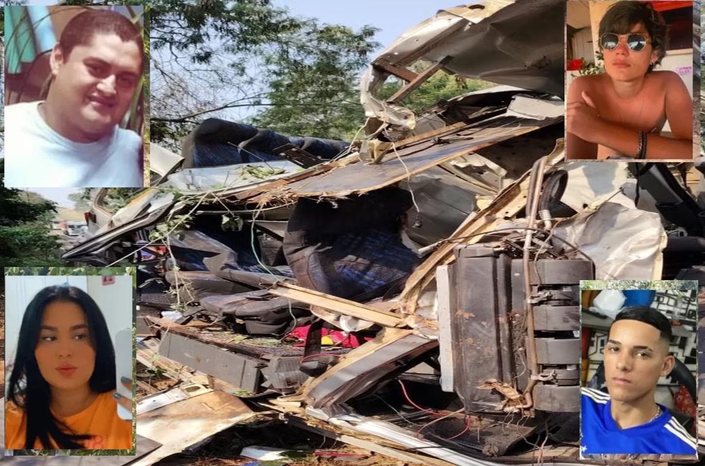Quatro vítimas de acidente com Van na BR-272 são identificadas;