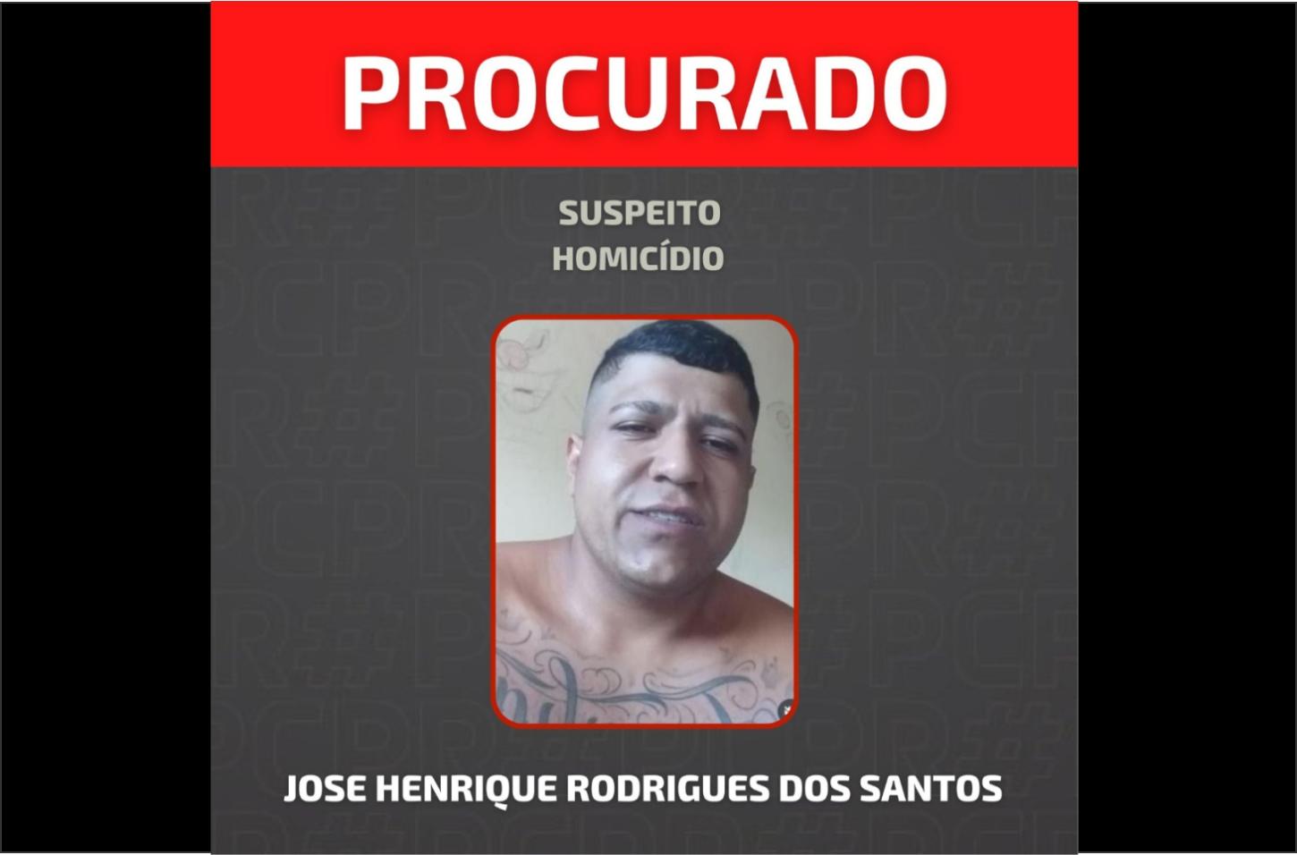 PCPR divulga foto de homem foragido por homicídio em Tapejara