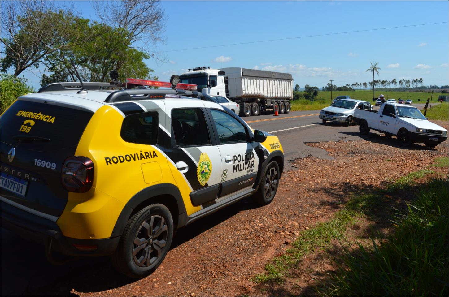 Duas crianças ficam feridas em acidente na PRC 272 na entrada da Vila Rual em Iporã