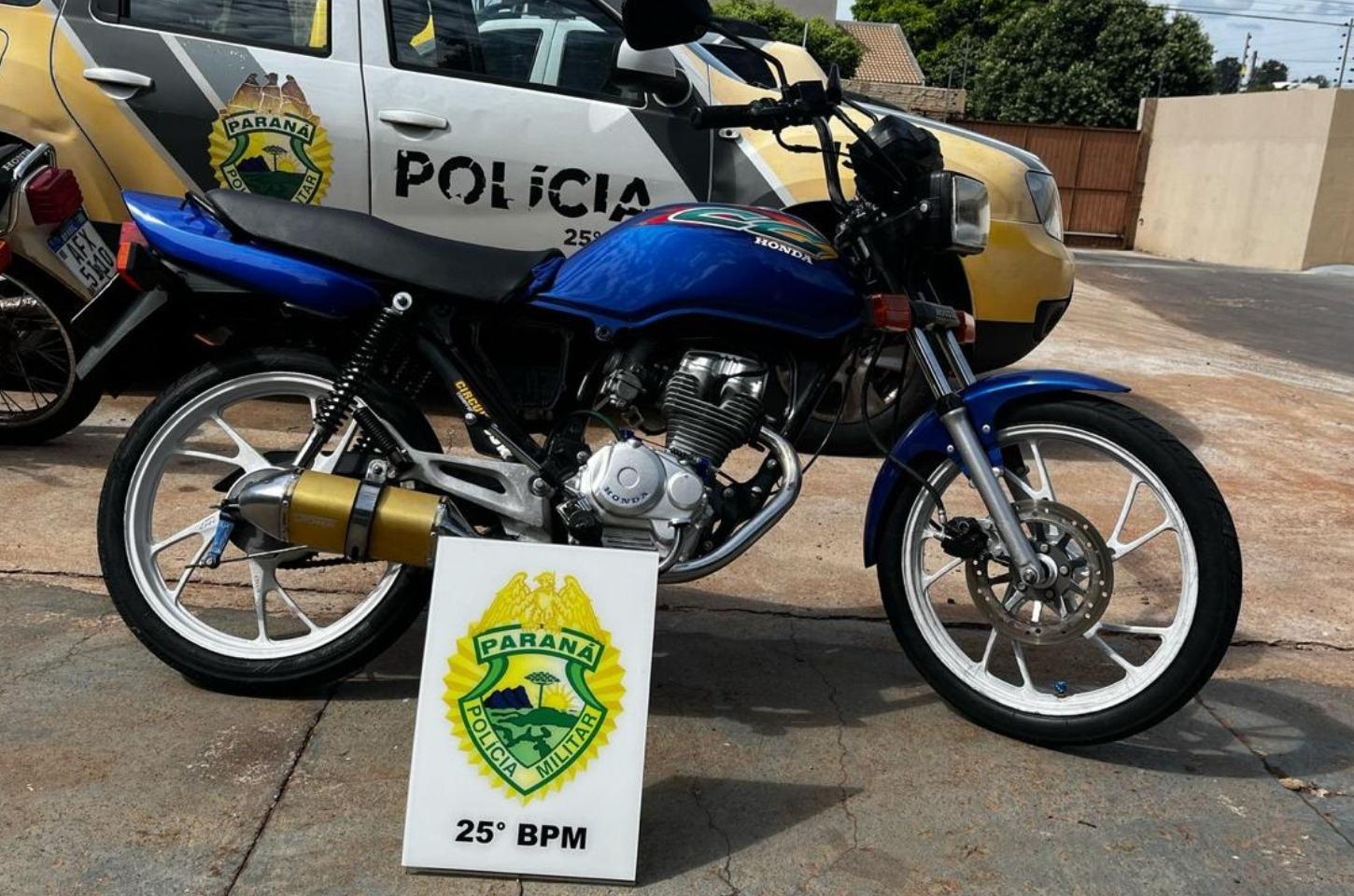 Menor é Flagrado Dirigindo Moto Irregular em Iporã