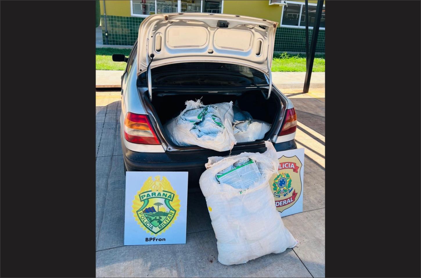 Operação Protetor apreende 140 kg de agrotóxicos contrabandeados em Terra Roxa