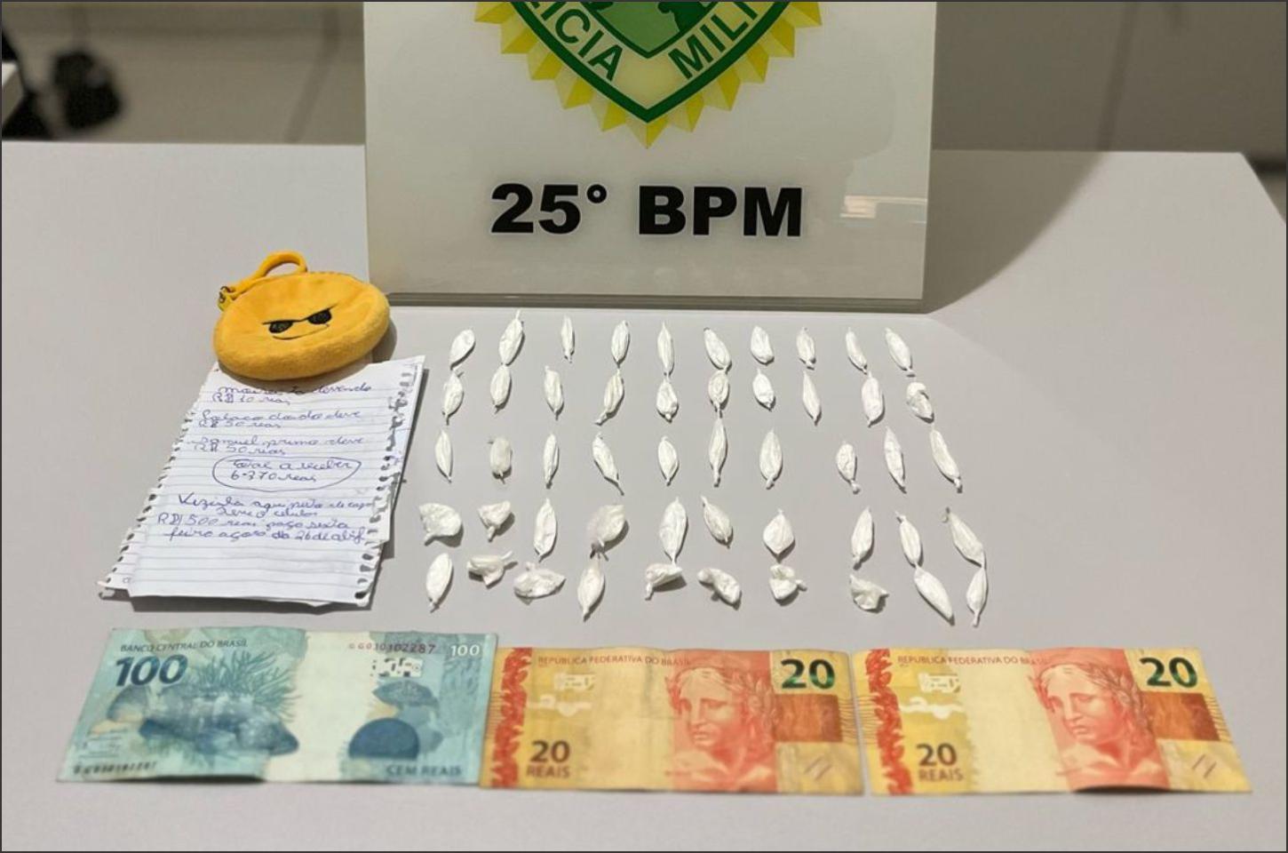 Polícia Militar prende homem com cocaína e dinheiro no bairro Ipiranga em Iporã