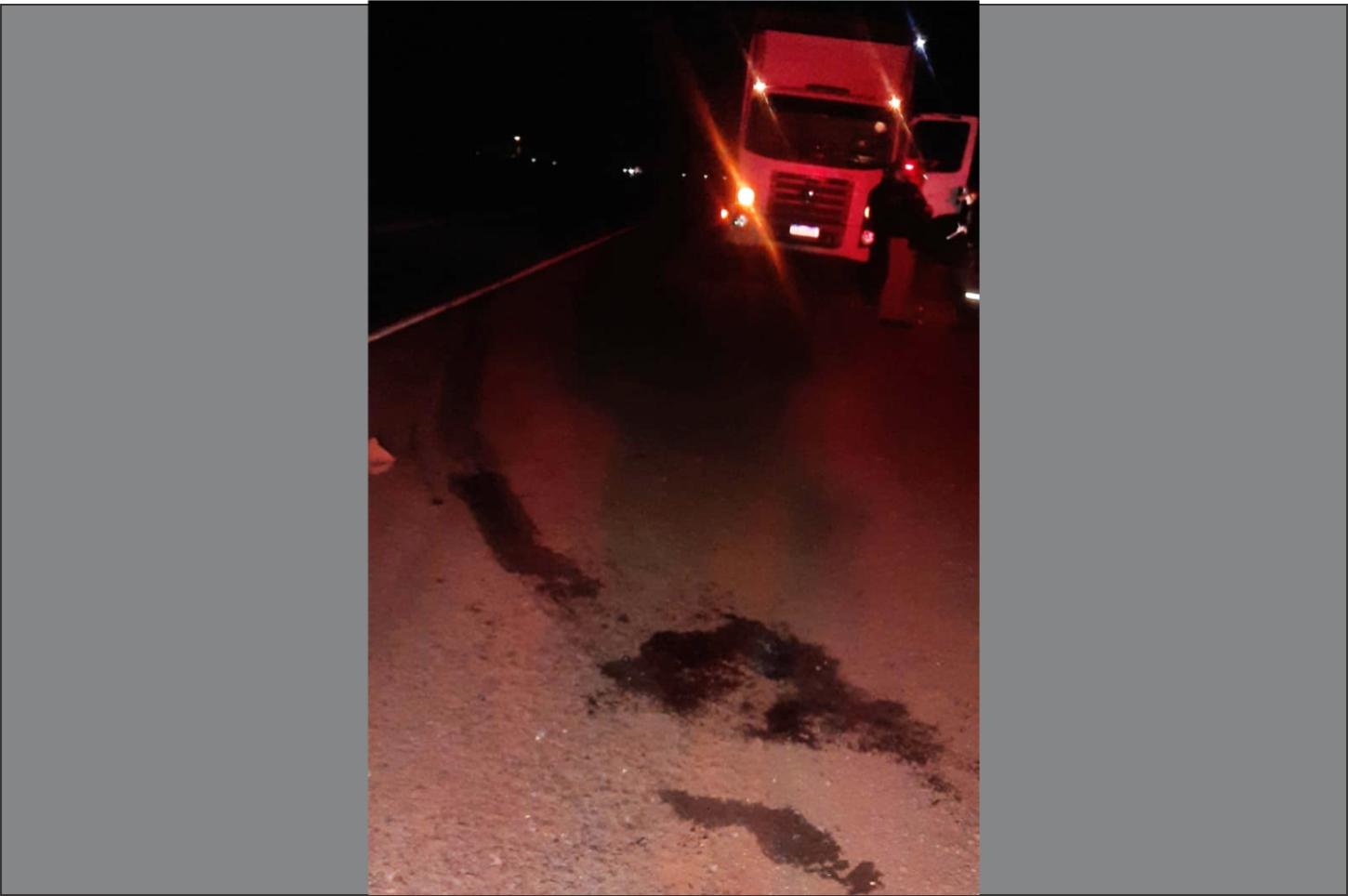 Pedestre sofre ferimentos graves após atropelamento na PR-182 no trecho entre Toledo e Palotina