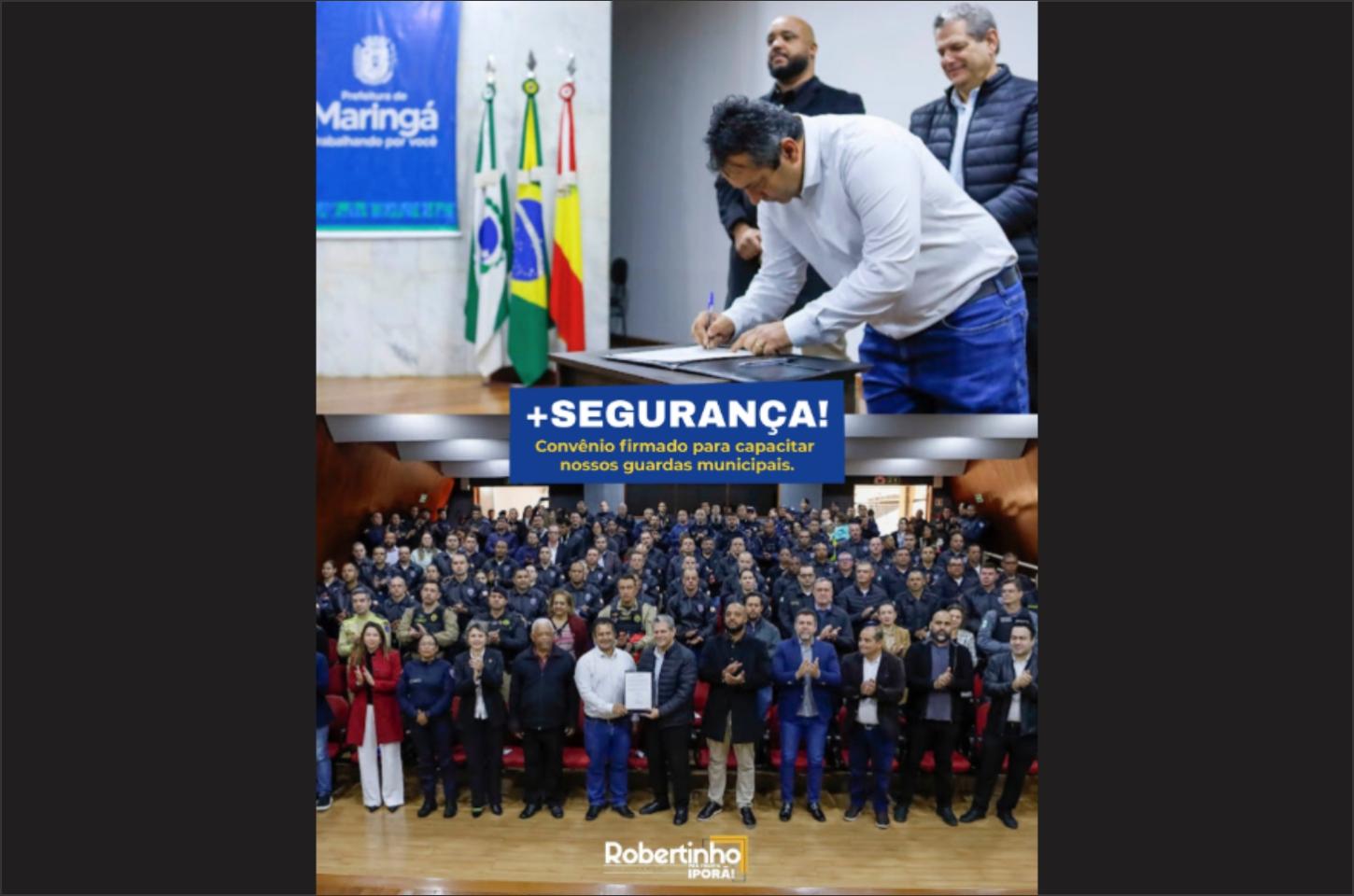 Convênio garante treinamento especializado para Guardas Municipais de Iporã na cidade de Maringá