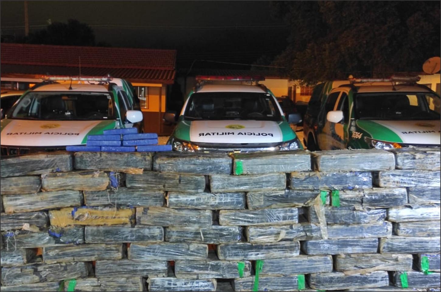 Operação Protetor resulta na apreensão de mais de uma tonelada de maconha em Icaraíma