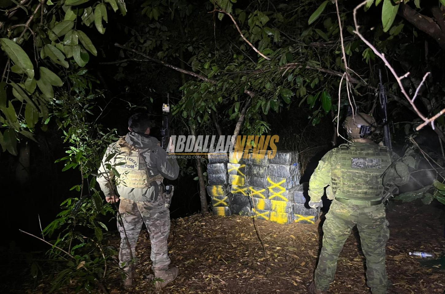 BPFRON e Polícia Federal apreendem mais de 600 quilos de maconha em Altônia
