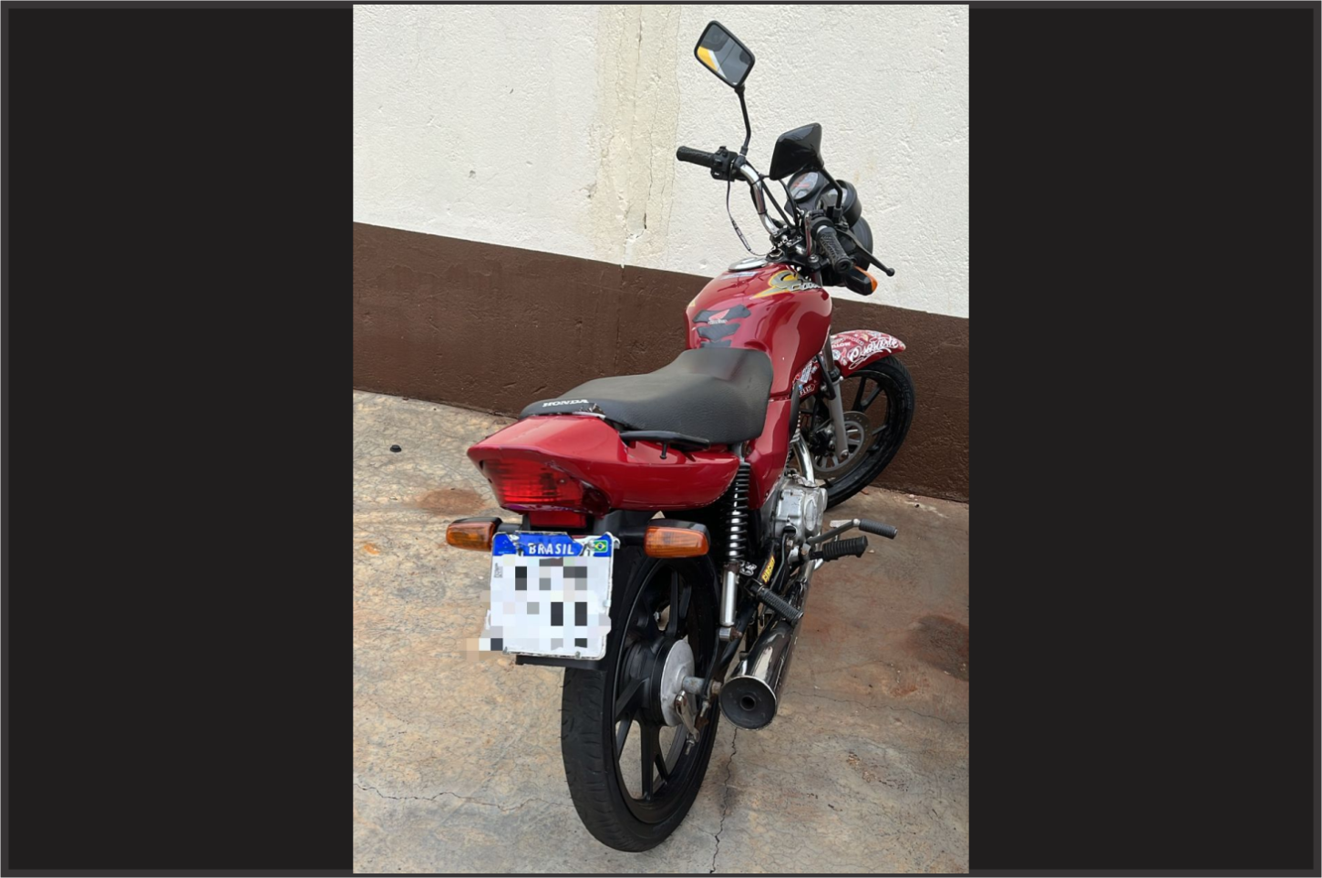 Adolescente é flagrado pilotando moto irregular e sem habilitação em São Jorge do Patrocínio