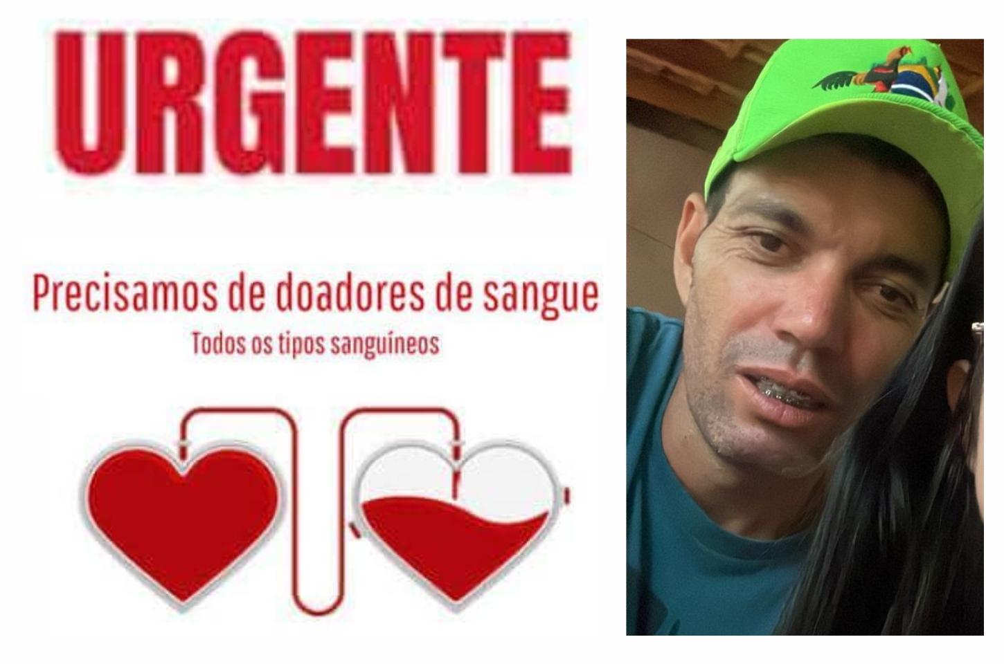 Família pede orações e doação de sangue para Osmar Pereira, vítima de acidente em Iporã