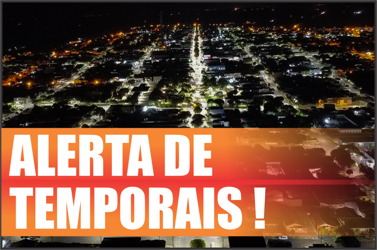 Defesa Civil emite alerta alto de tempestades para Iporã e região