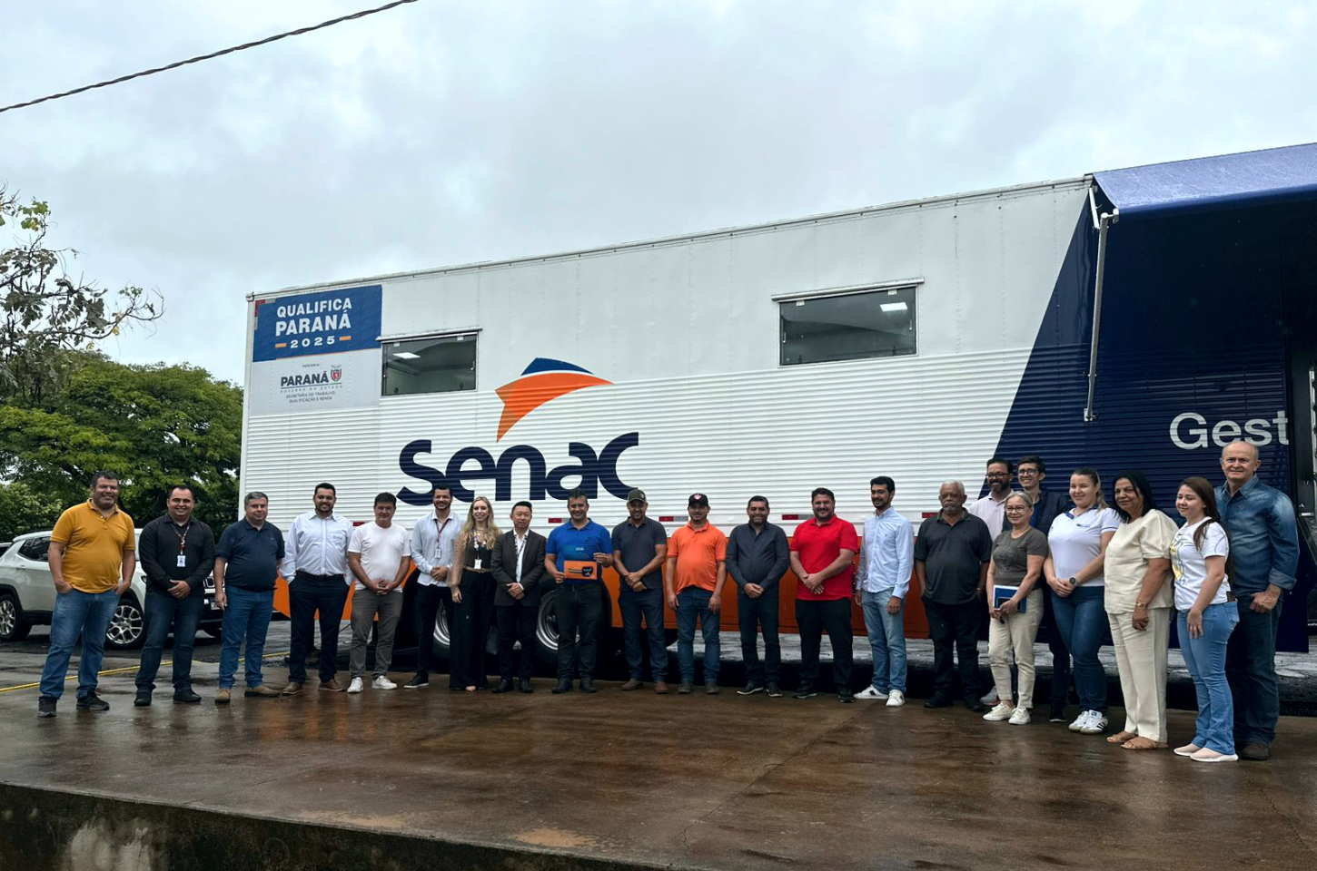 Foi dada a partida na Carreta Escola: Iporã recebe unidade móvel do Senac com cursos gratuitos