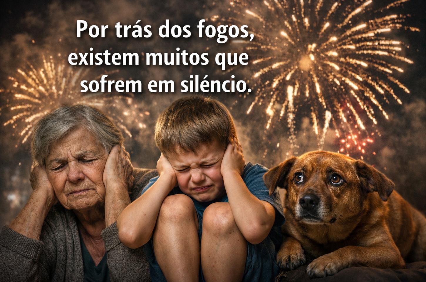 O barulho que assusta: por trás dos fogos, existem pessoas e animais que sofrem em silêncio