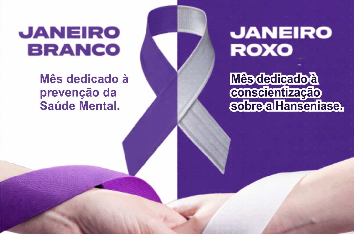 Janeiro Branco e Janeiro Roxo reforçam a importância do cuidado integral com a saúde