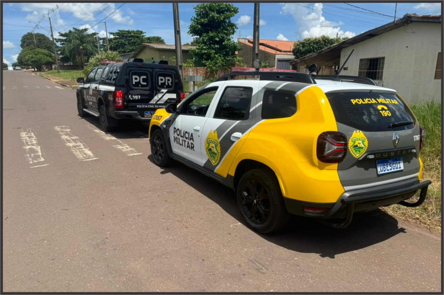 Polícia Civil e Militar prendem dois suspeitos de tentativa de homicídio em Cafezal do Sul