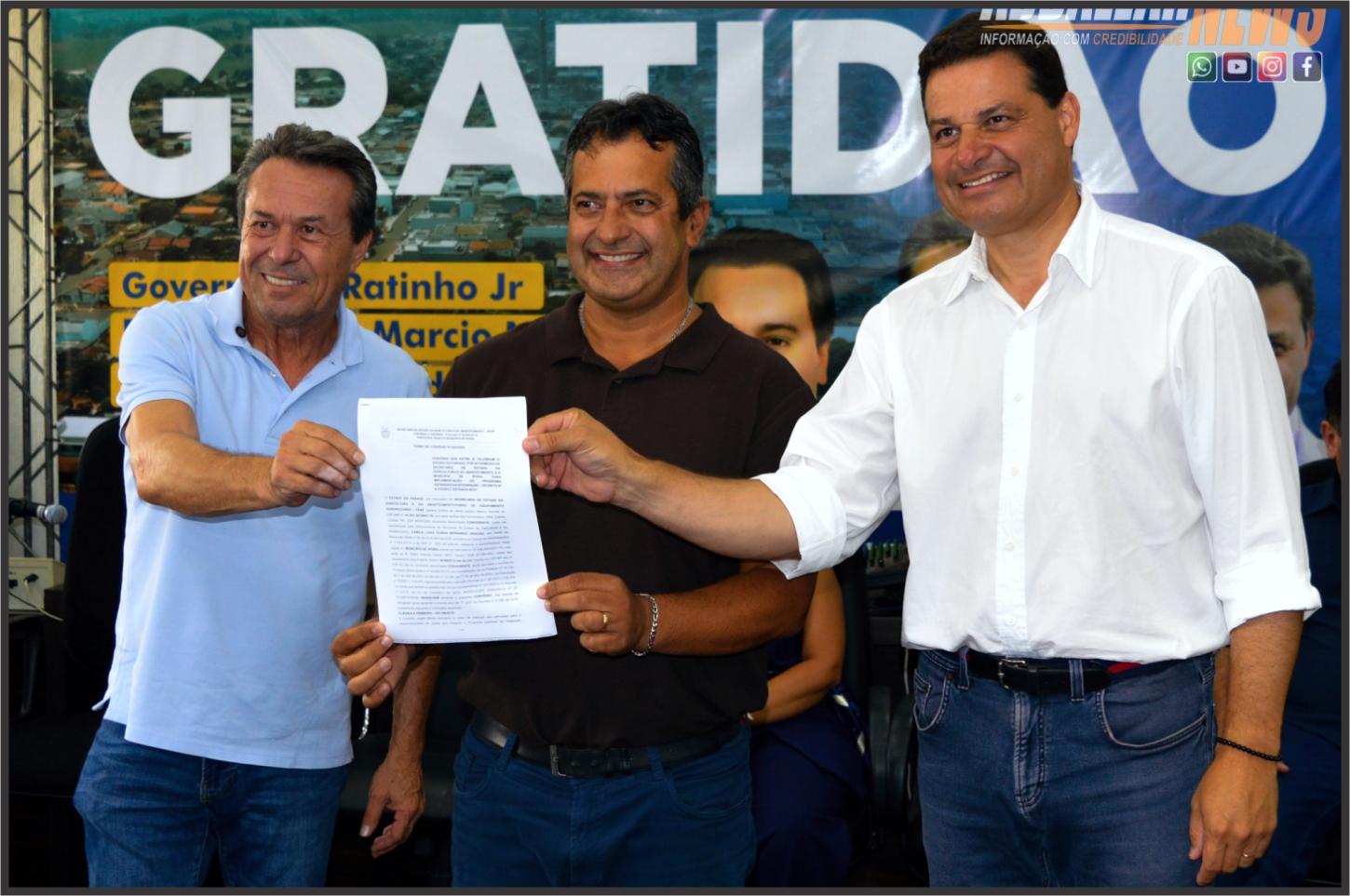 Visita dos secretários e deputados Sandro Alex e Márcio Nunes garante mais de R$ 36 milhões em investimentos para Iporã