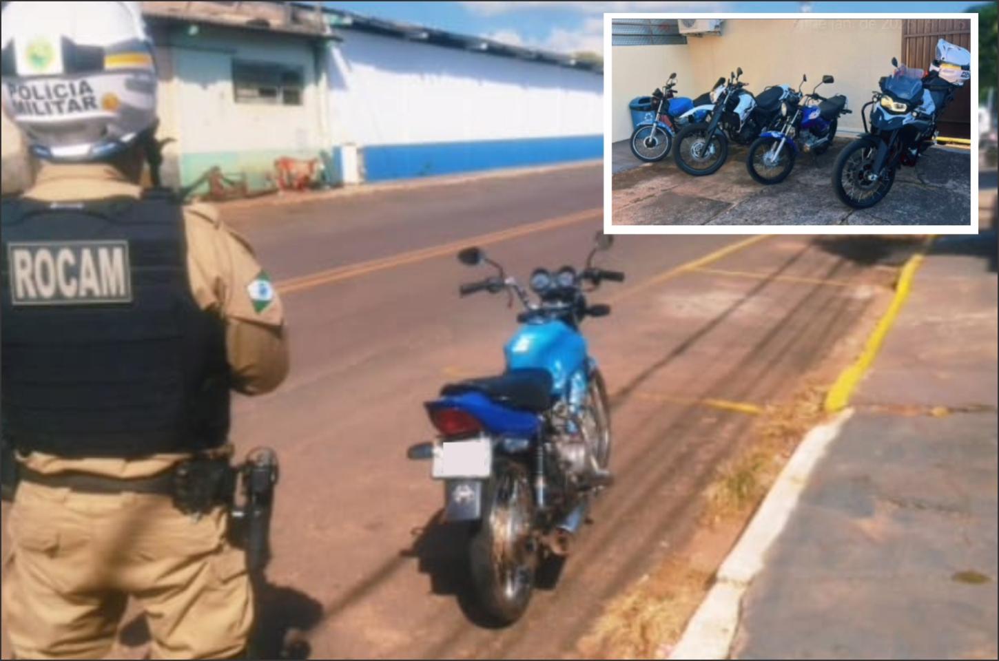 Ação da ROCAM flagra diversas irregularidades de trânsito no centro de Douradina
