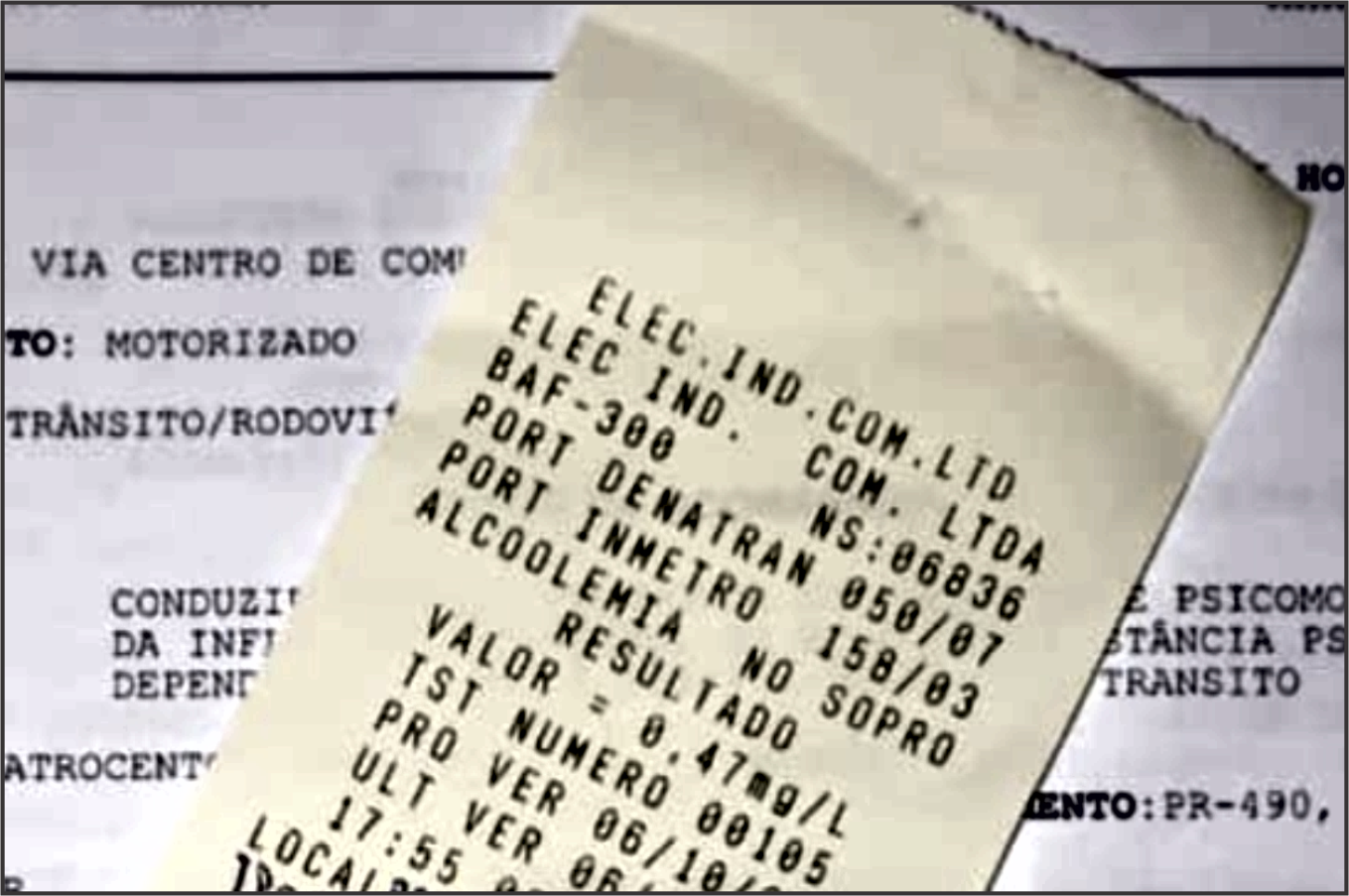 Condutor embriagado é preso durante fiscalização na PR-490 entre Iporã e Altônia