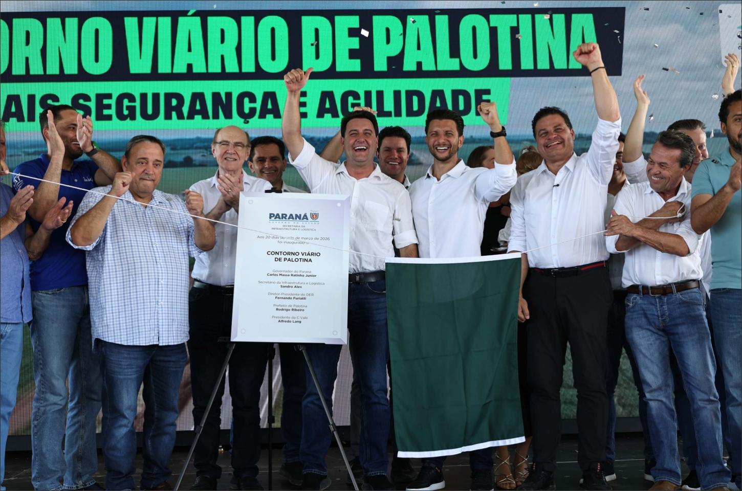 Em parceria com a C.Vale, Ratinho Junior inaugura contorno de R$ 169 milhões em Palotina