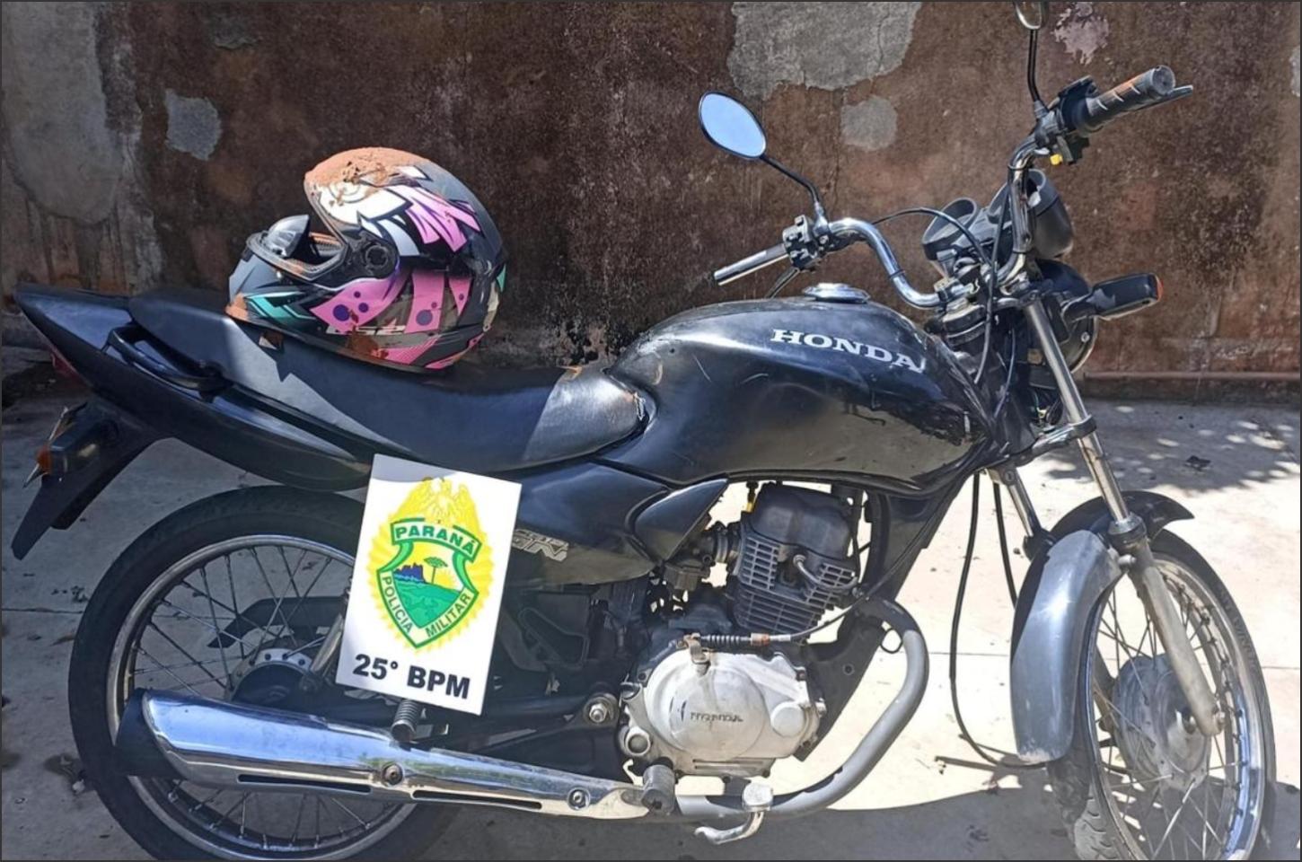 Motocicleta com sinais adulterados é apreendida na zona rural de Francisco Alves