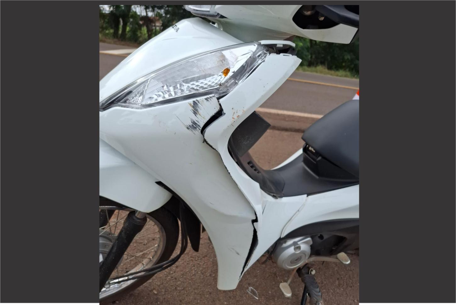Pneu fura e motociclista sofre queda na PRC-272 em Iporã