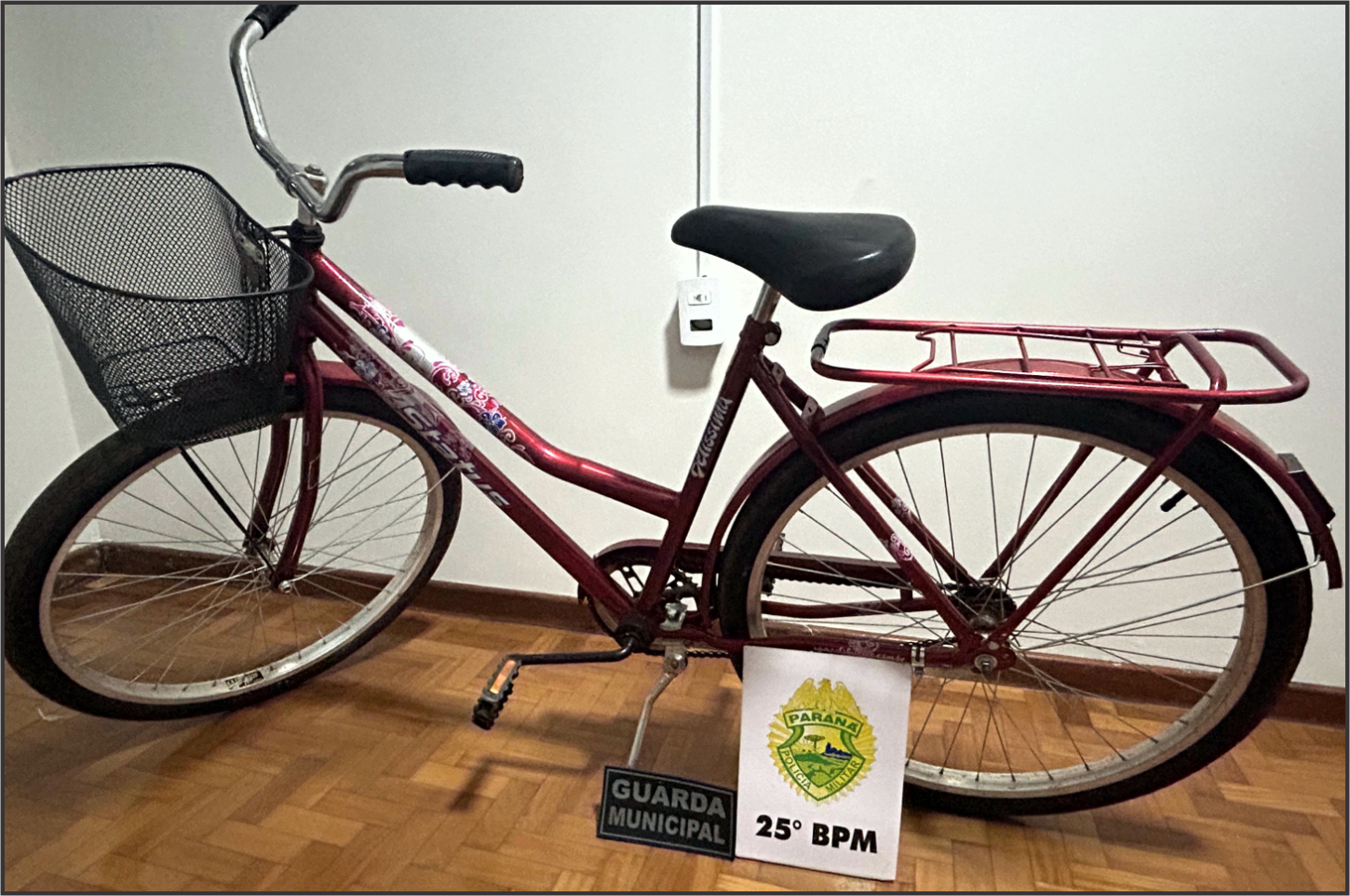 Suspeito é preso após bicicleta furtada ser localizada em estabelecimento na zona rural de Altônia