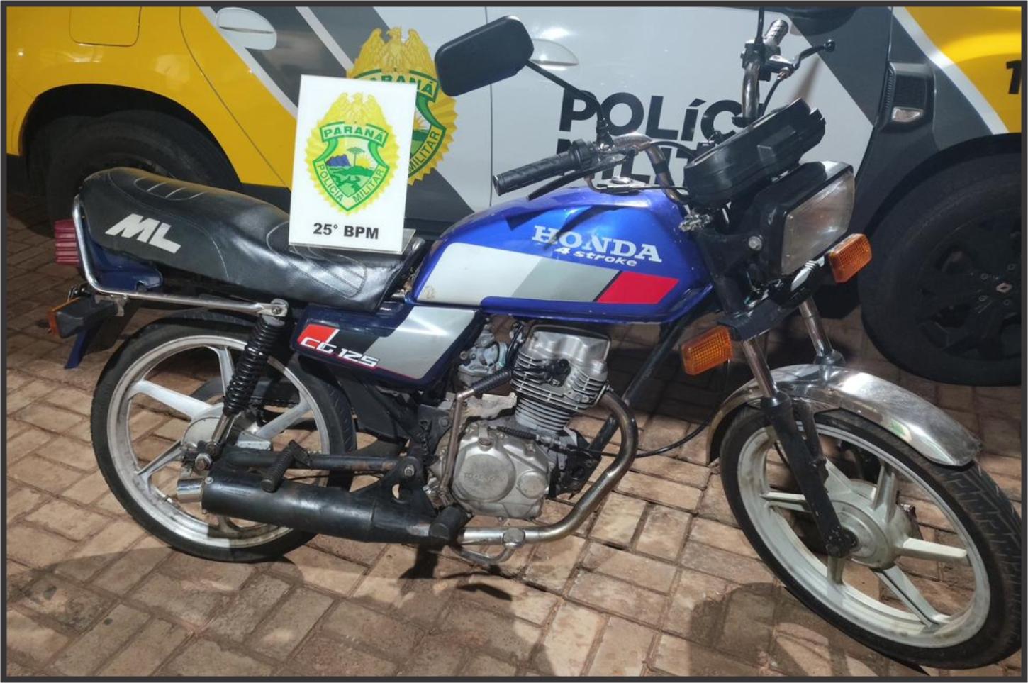Motociclista foge da polícia, comete infrações e tem veículo apreendido em Pérola