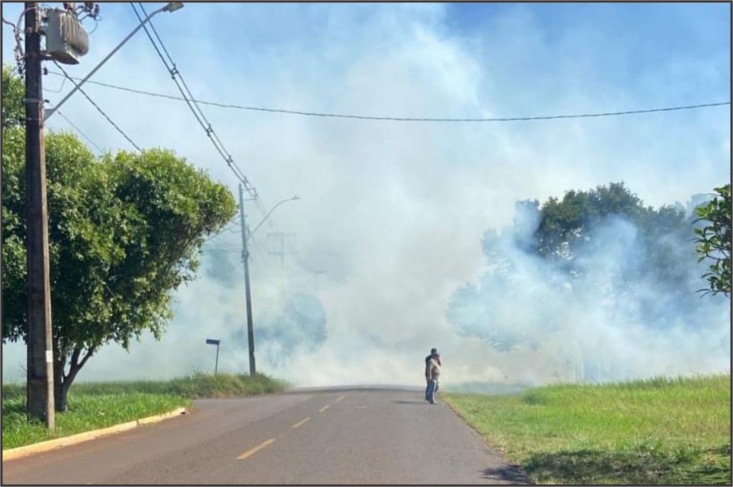 Incêndio de grandes proporções mobiliza forças de segurança e assusta moradores na zona rural de Altônia