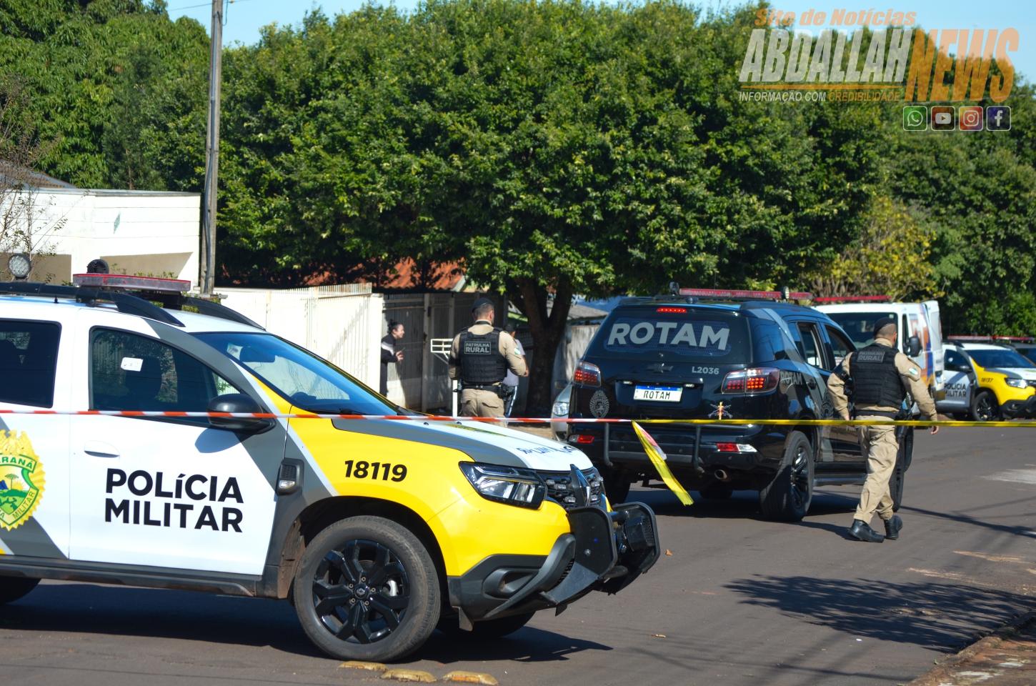 Após horas de negociação, homem em crise psiquiátrica é contido pela PM com uso de pistola de choque em Iporã