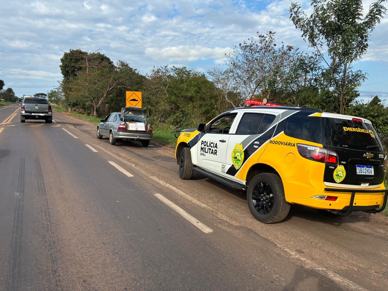Carga de cigarros de origem estrangeira é apreendida durante abordagem em Francisco Alves