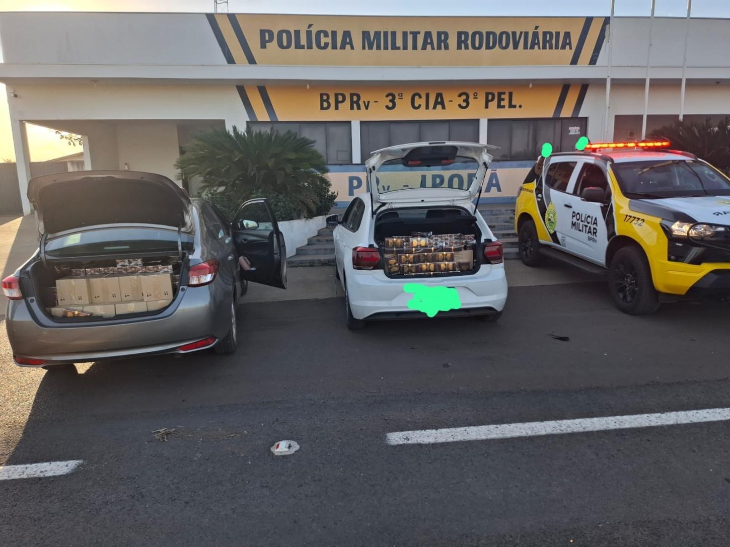 Mais de 570 perfumes contrabandeados são apreendidos na PRC-272, em Francisco Alves