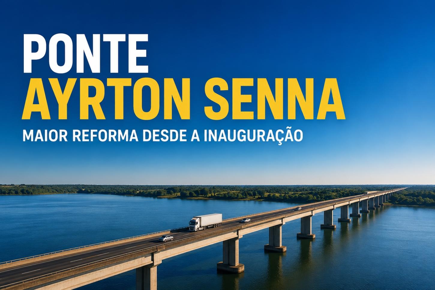 Ponte Ayrton Senna entra em nova fase de obras a partir de 13 de julho, trânsito terá operação Pare e Siga