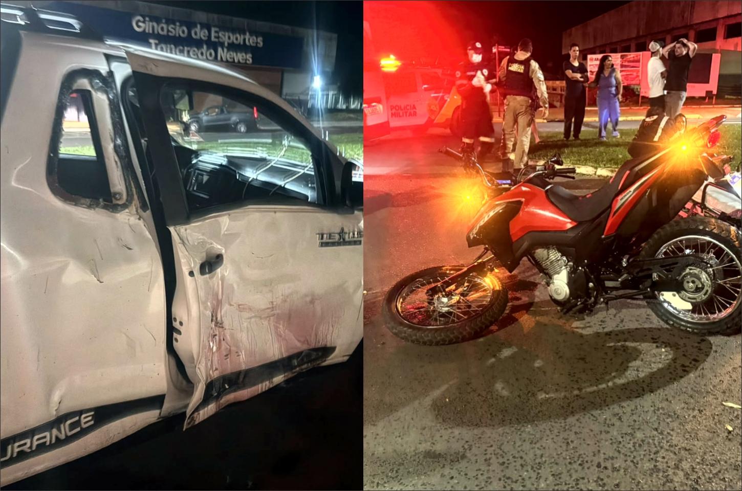Colisão entre carro e motocicleta deixa um morto e uma jovem gravemente ferida em Altônia