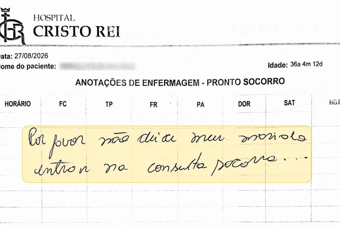 Mulher encontra uma forma silenciosa de pedir socorro e companheiro acaba preso em hospital